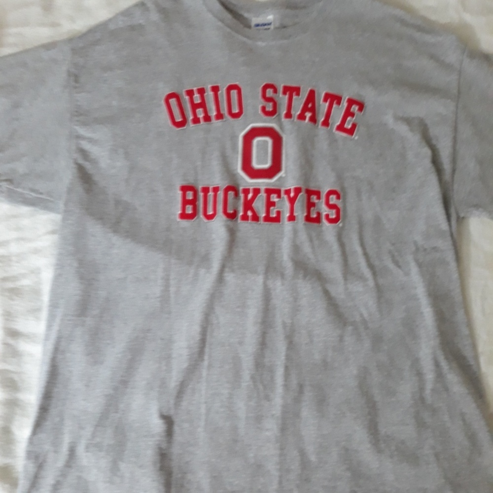 Ohio state buckeye Grey xl mens tee on gildan